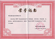 重慶市2007年先進(jìn)拍賣企業(yè)